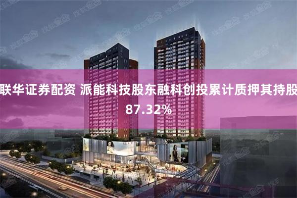 联华证券配资 派能科技股东融科创投累计质押其持股87.32%