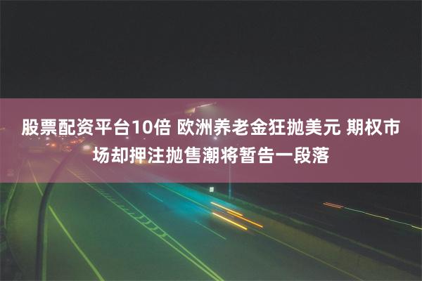 股票配资平台10倍 欧洲养老金狂抛美元 期权市场却押注抛售潮将暂告一段落