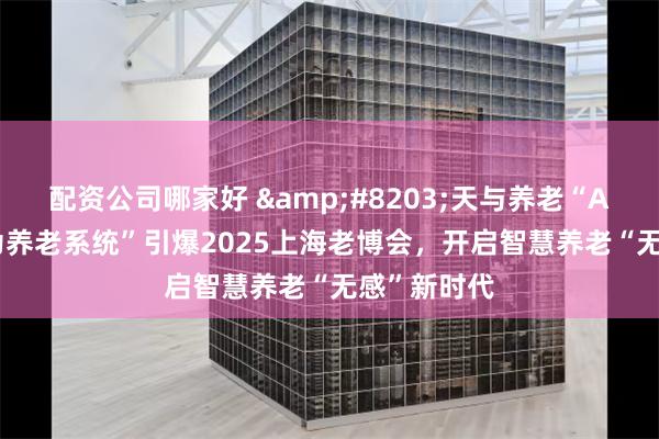 配资公司哪家好 &#8203;天与养老“AI+养老 无为养老系统”引爆2025上海老博会，开启智慧养老“无感”新时代